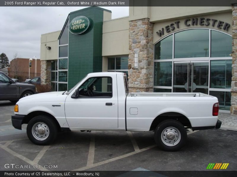 Oxford White / Medium Dark Flint 2005 Ford Ranger XL Regular Cab