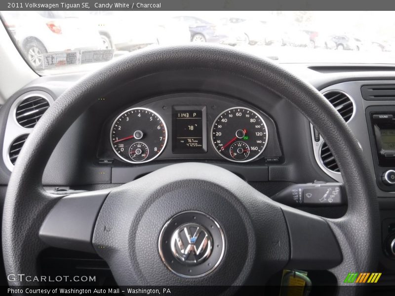 Candy White / Charcoal 2011 Volkswagen Tiguan SE
