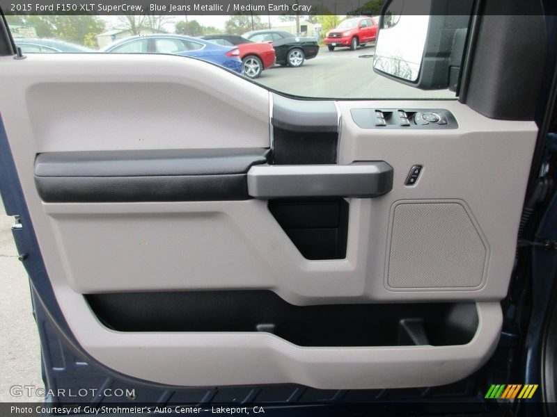 Blue Jeans Metallic / Medium Earth Gray 2015 Ford F150 XLT SuperCrew