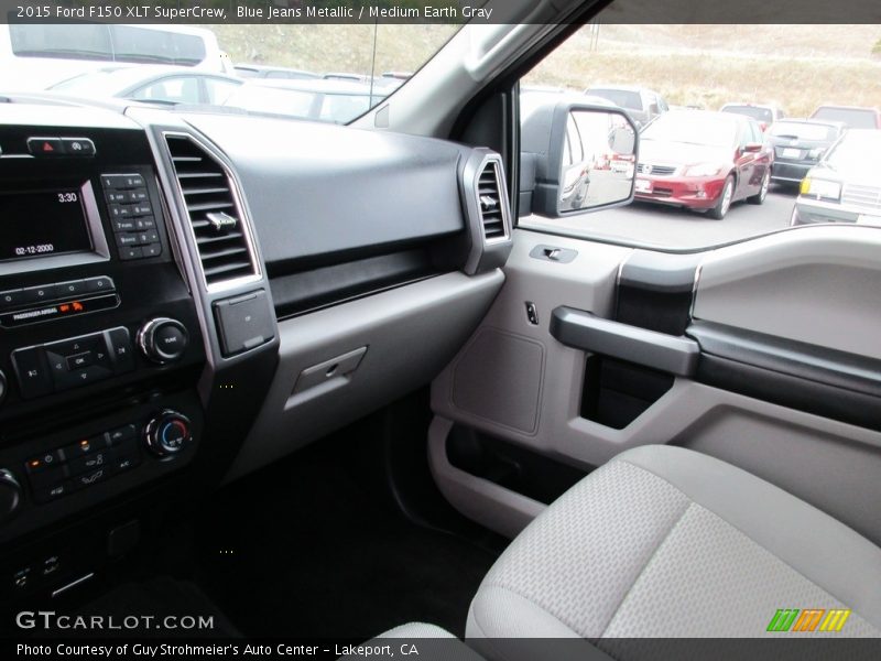 Blue Jeans Metallic / Medium Earth Gray 2015 Ford F150 XLT SuperCrew