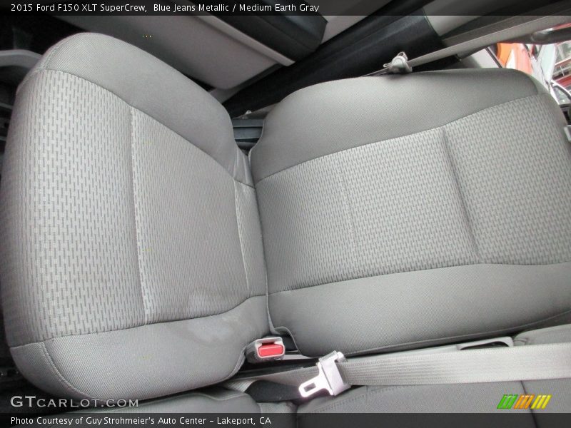 Blue Jeans Metallic / Medium Earth Gray 2015 Ford F150 XLT SuperCrew