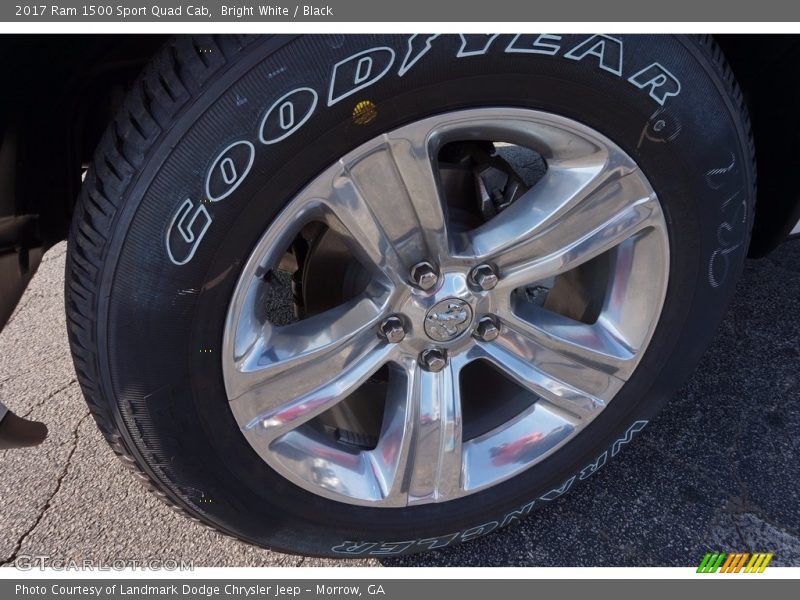 Bright White / Black 2017 Ram 1500 Sport Quad Cab