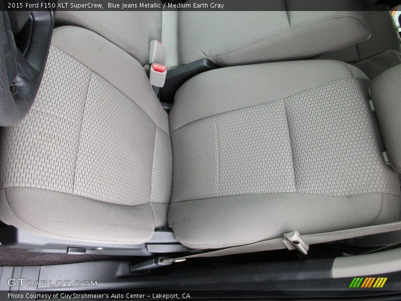 Blue Jeans Metallic / Medium Earth Gray 2015 Ford F150 XLT SuperCrew