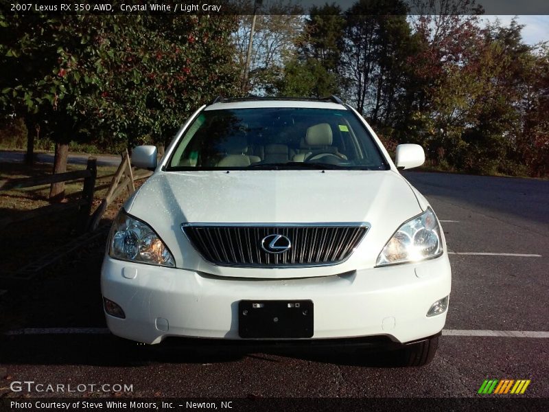 Crystal White / Light Gray 2007 Lexus RX 350 AWD