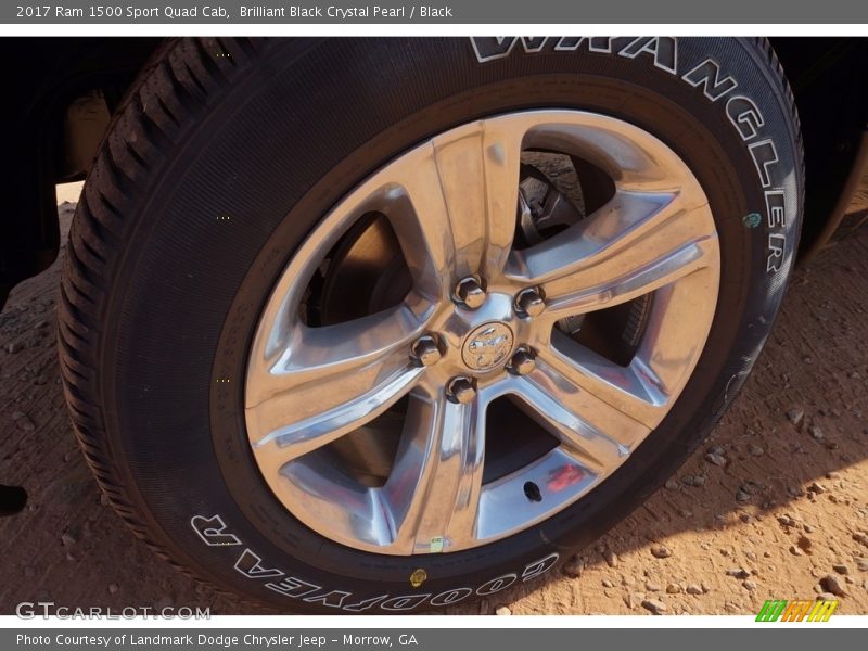 Brilliant Black Crystal Pearl / Black 2017 Ram 1500 Sport Quad Cab