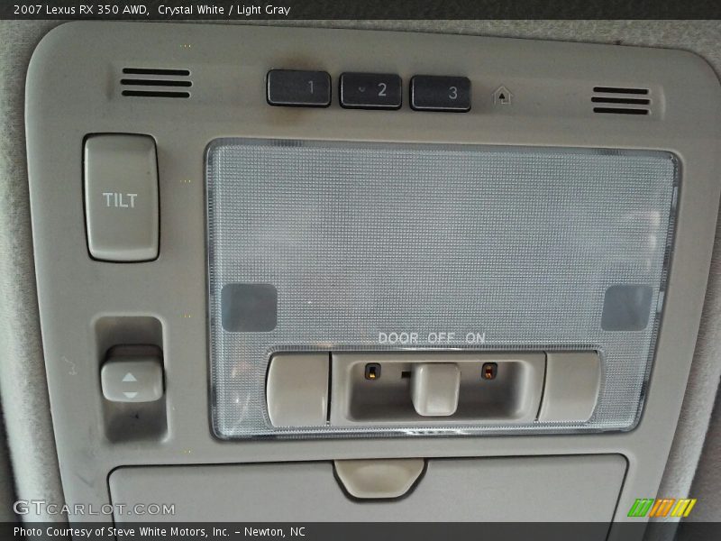 Crystal White / Light Gray 2007 Lexus RX 350 AWD