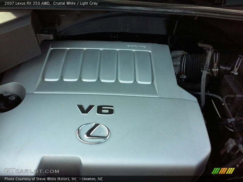 Crystal White / Light Gray 2007 Lexus RX 350 AWD