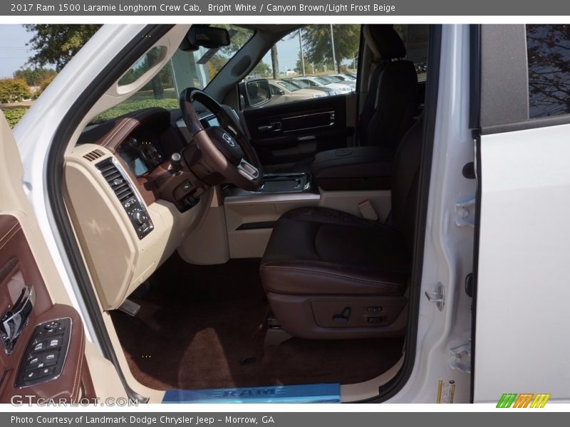  2017 1500 Laramie Longhorn Crew Cab Canyon Brown/Light Frost Beige Interior