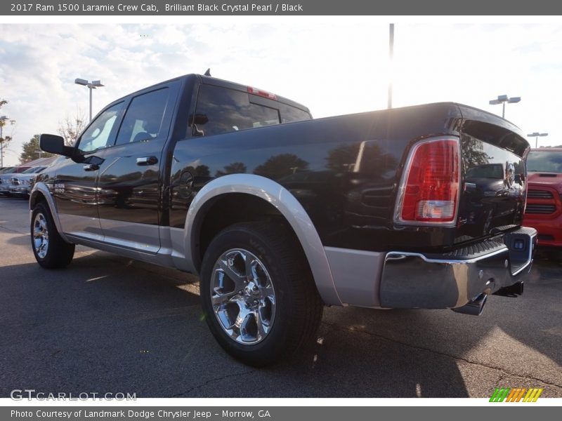 Brilliant Black Crystal Pearl / Black 2017 Ram 1500 Laramie Crew Cab