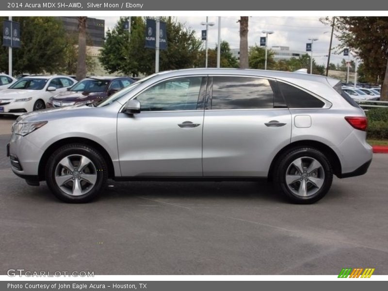 Silver Moon / Ebony 2014 Acura MDX SH-AWD