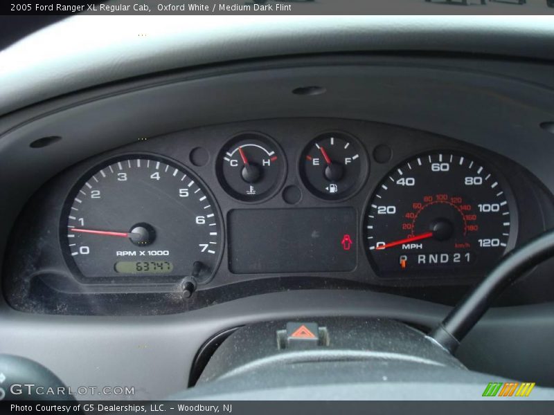 Oxford White / Medium Dark Flint 2005 Ford Ranger XL Regular Cab