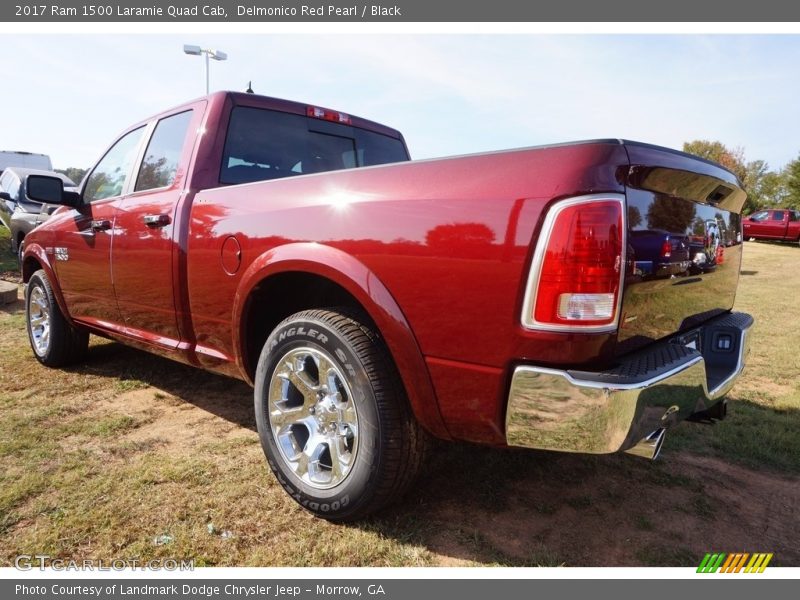Delmonico Red Pearl / Black 2017 Ram 1500 Laramie Quad Cab