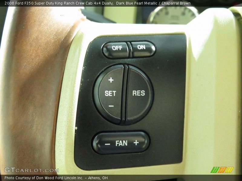 Dark Blue Pearl Metallic / Chaparral Brown 2008 Ford F350 Super Duty King Ranch Crew Cab 4x4 Dually