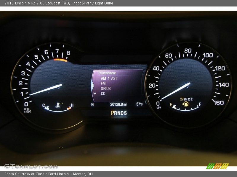 Ingot Silver / Light Dune 2013 Lincoln MKZ 2.0L EcoBoost FWD