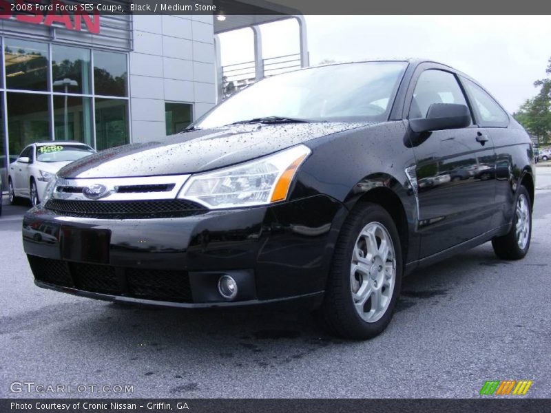 Black / Medium Stone 2008 Ford Focus SES Coupe