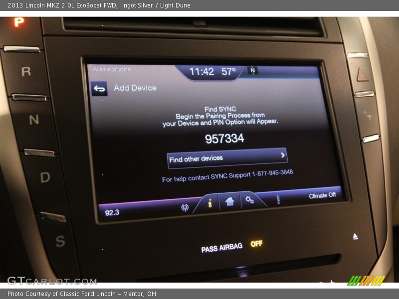 Ingot Silver / Light Dune 2013 Lincoln MKZ 2.0L EcoBoost FWD