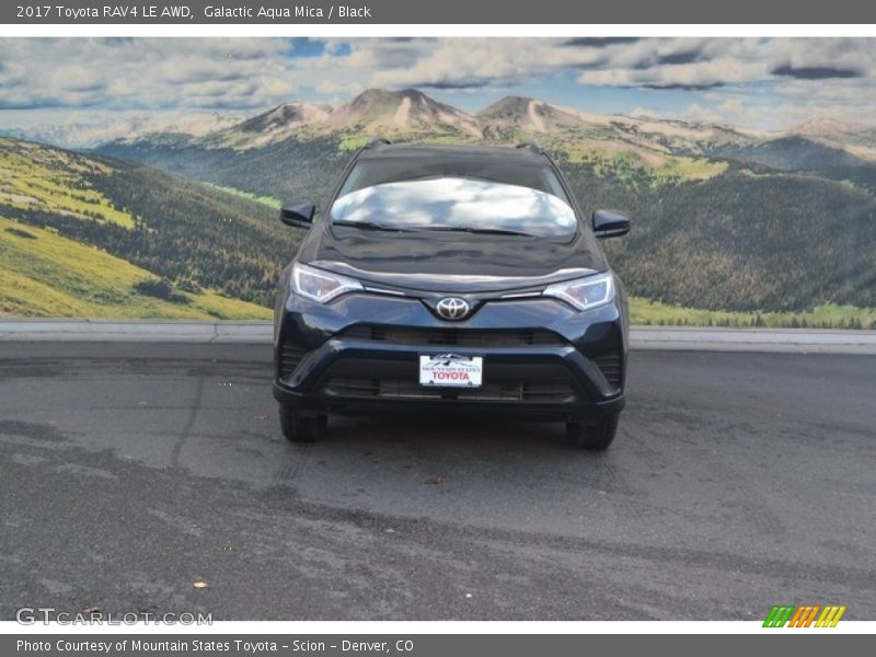 Galactic Aqua Mica / Black 2017 Toyota RAV4 LE AWD