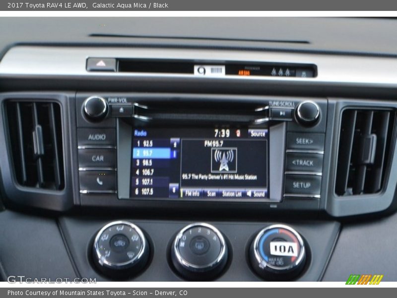 Galactic Aqua Mica / Black 2017 Toyota RAV4 LE AWD