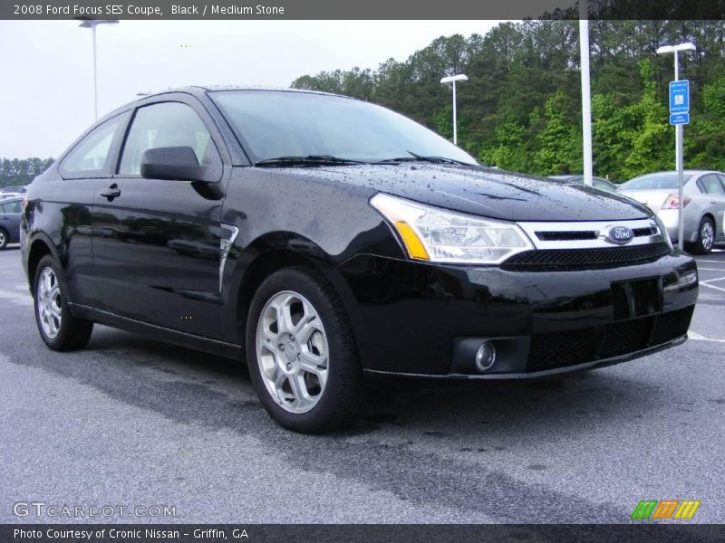 Black / Medium Stone 2008 Ford Focus SES Coupe