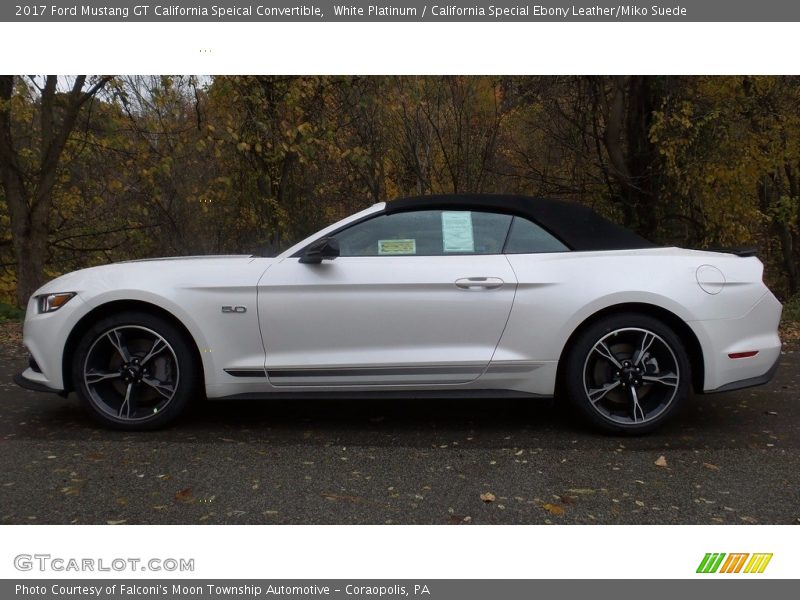  2017 Mustang GT California Speical Convertible White Platinum
