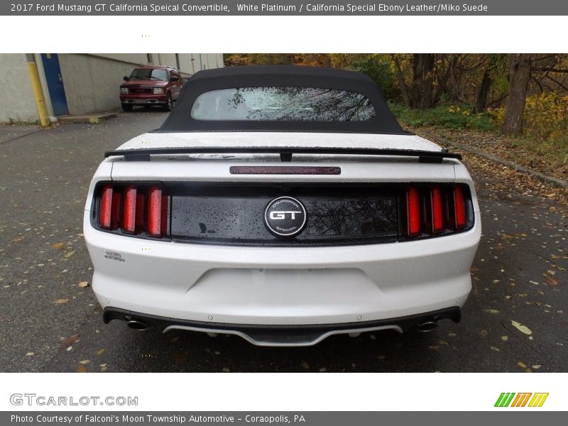 White Platinum / California Special Ebony Leather/Miko Suede 2017 Ford Mustang GT California Speical Convertible