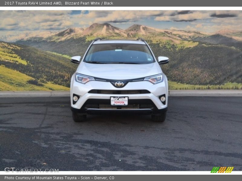 Blizzard Pearl White / Black 2017 Toyota RAV4 Limited AWD