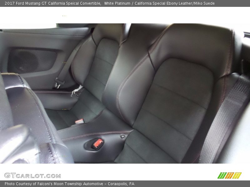 Rear Seat of 2017 Mustang GT California Speical Convertible