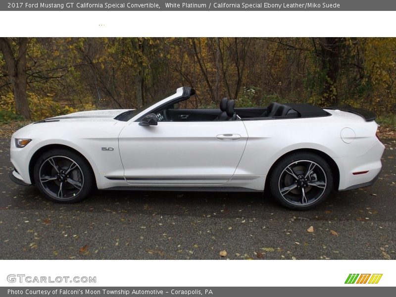  2017 Mustang GT California Speical Convertible White Platinum