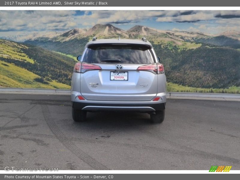 Silver Sky Metallic / Black 2017 Toyota RAV4 Limited AWD