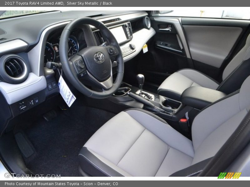 Silver Sky Metallic / Black 2017 Toyota RAV4 Limited AWD