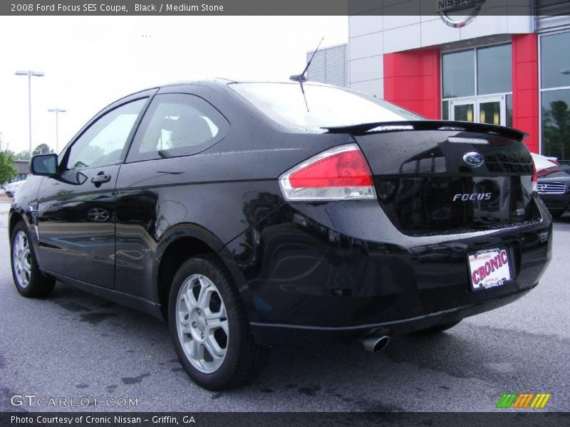 Black / Medium Stone 2008 Ford Focus SES Coupe