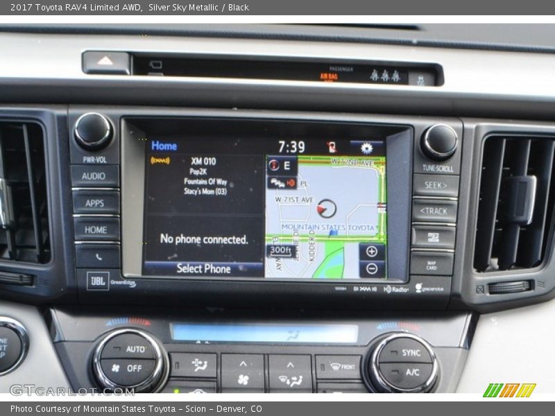 Silver Sky Metallic / Black 2017 Toyota RAV4 Limited AWD
