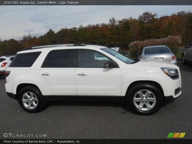 Summit White / Light Titanium 2014 GMC Acadia SLE