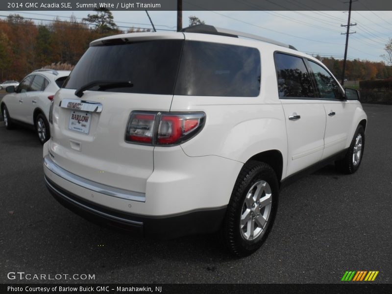 Summit White / Light Titanium 2014 GMC Acadia SLE