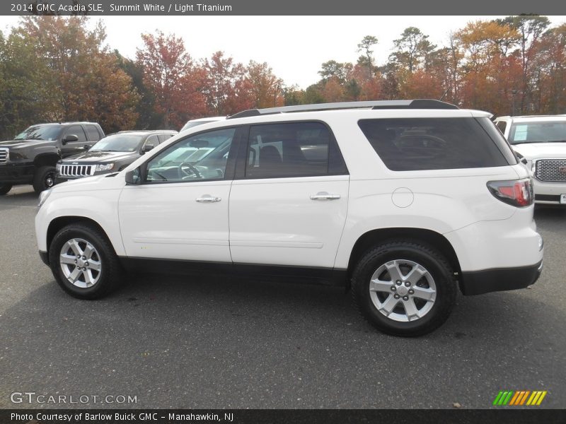 Summit White / Light Titanium 2014 GMC Acadia SLE