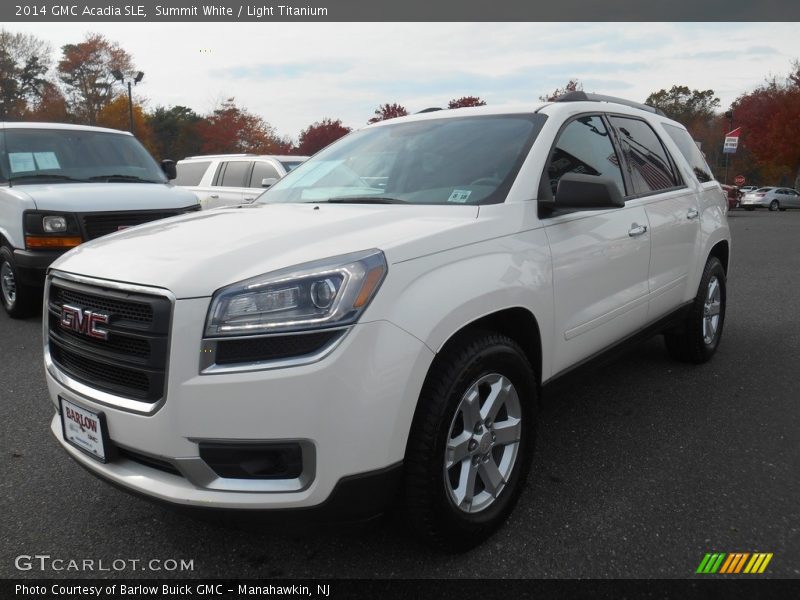 Summit White / Light Titanium 2014 GMC Acadia SLE