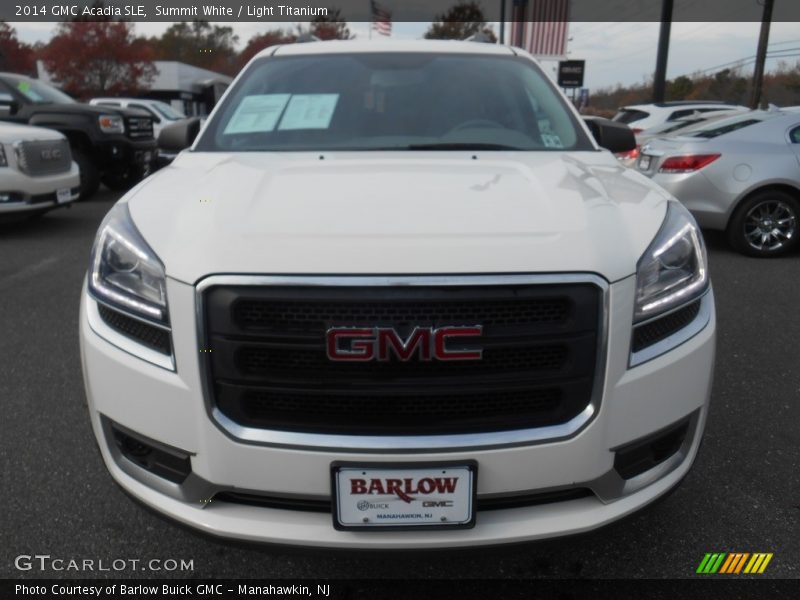 Summit White / Light Titanium 2014 GMC Acadia SLE