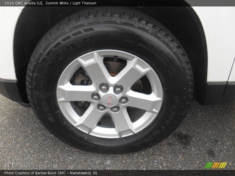 Summit White / Light Titanium 2014 GMC Acadia SLE