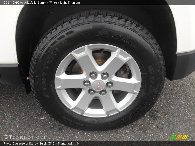 Summit White / Light Titanium 2014 GMC Acadia SLE