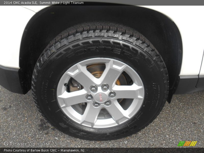 Summit White / Light Titanium 2014 GMC Acadia SLE