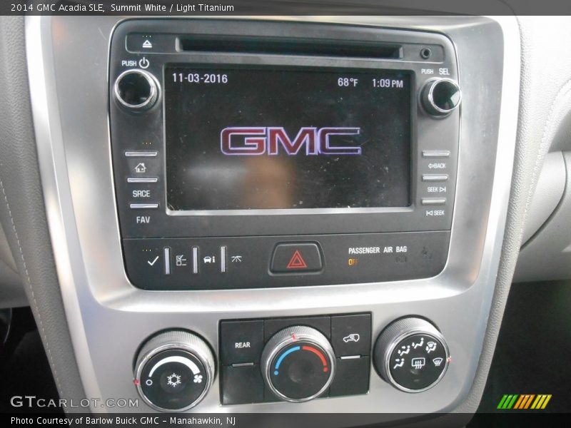 Summit White / Light Titanium 2014 GMC Acadia SLE