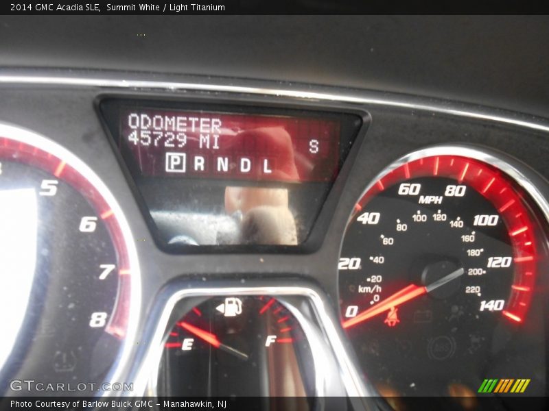 Summit White / Light Titanium 2014 GMC Acadia SLE