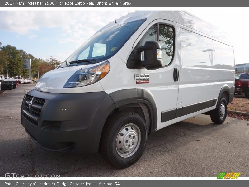 Front 3/4 View of 2017 ProMaster 2500 High Roof Cargo Van