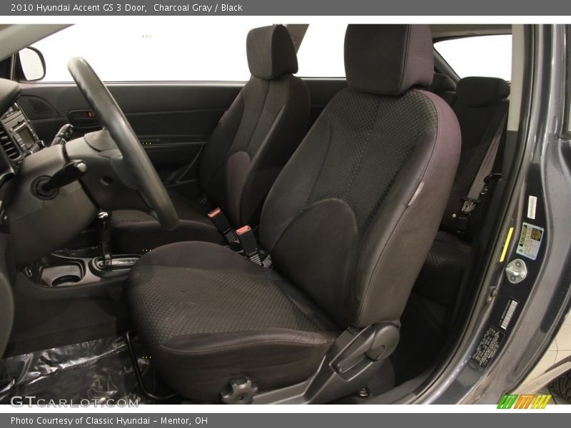 Charcoal Gray / Black 2010 Hyundai Accent GS 3 Door