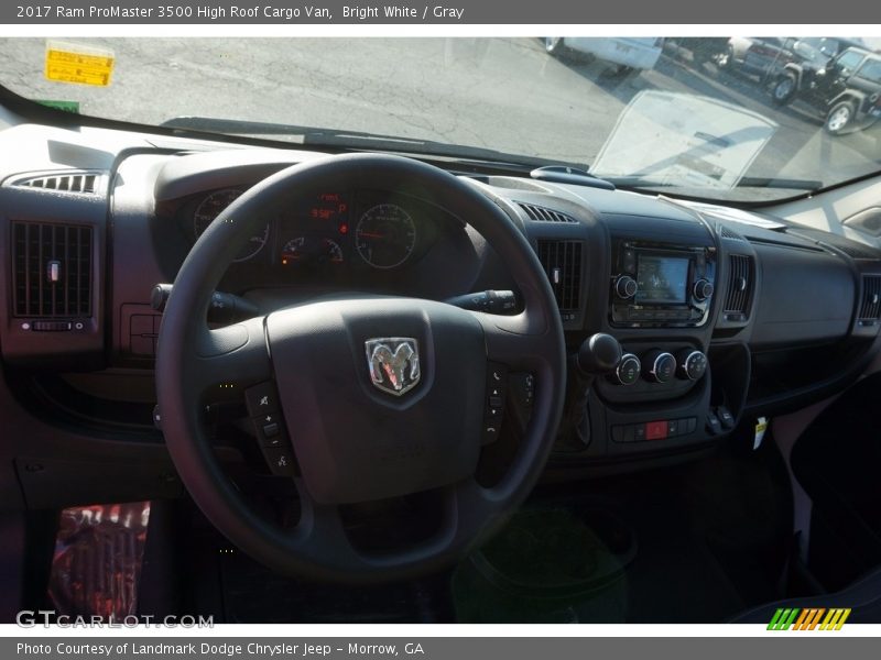 Bright White / Gray 2017 Ram ProMaster 3500 High Roof Cargo Van