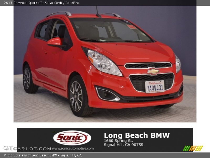 Salsa (Red) / Red/Red 2013 Chevrolet Spark LT