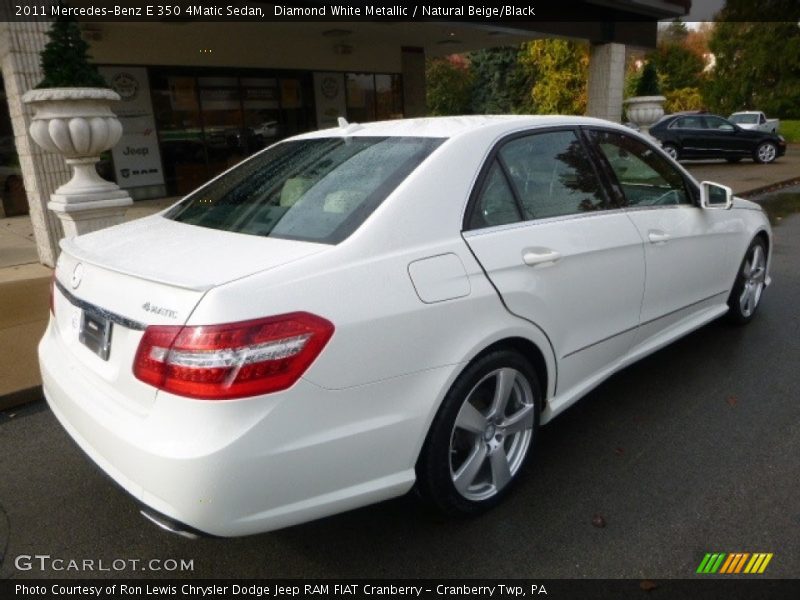 Diamond White Metallic / Natural Beige/Black 2011 Mercedes-Benz E 350 4Matic Sedan