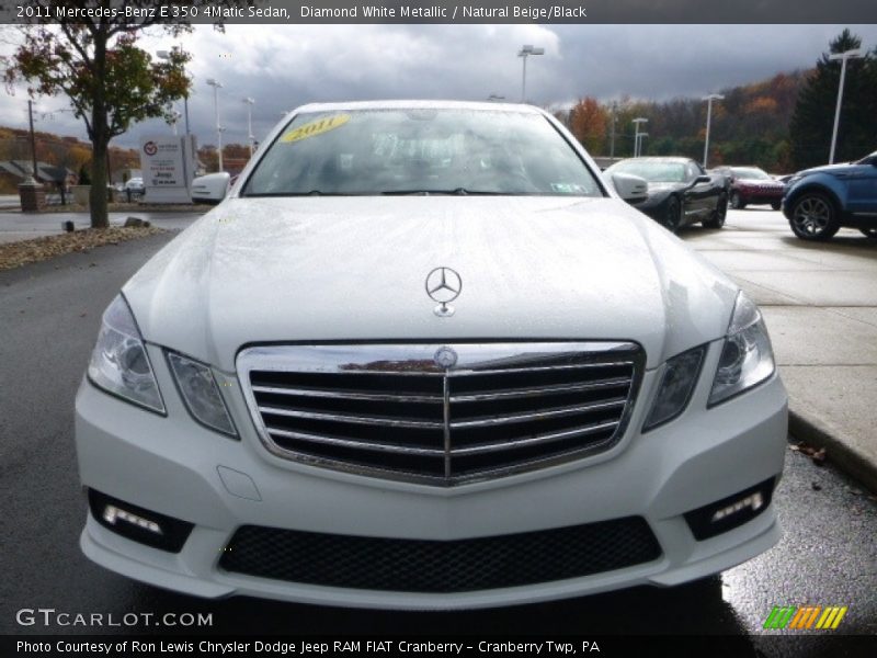 Diamond White Metallic / Natural Beige/Black 2011 Mercedes-Benz E 350 4Matic Sedan