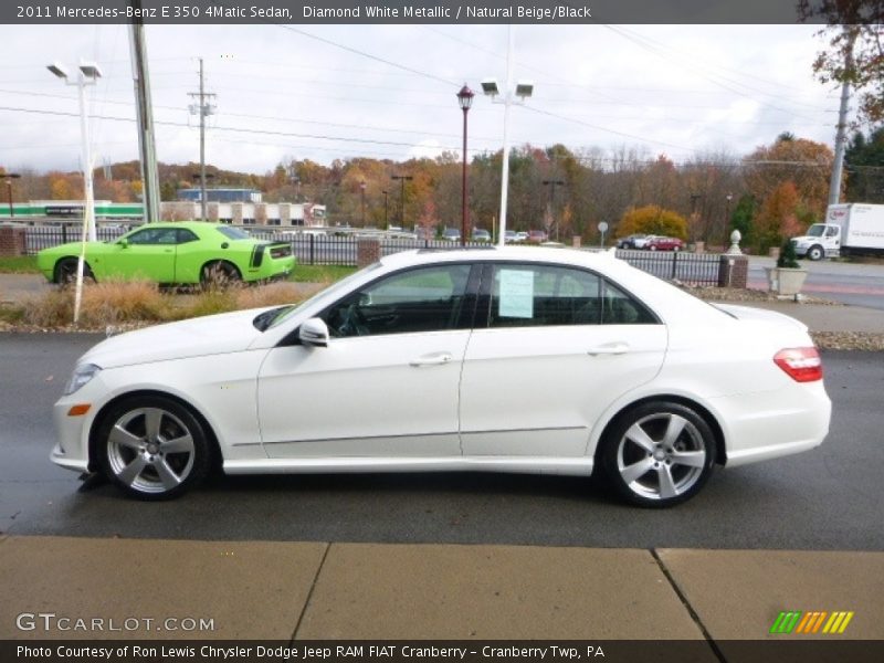 Diamond White Metallic / Natural Beige/Black 2011 Mercedes-Benz E 350 4Matic Sedan