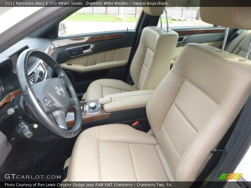 Diamond White Metallic / Natural Beige/Black 2011 Mercedes-Benz E 350 4Matic Sedan